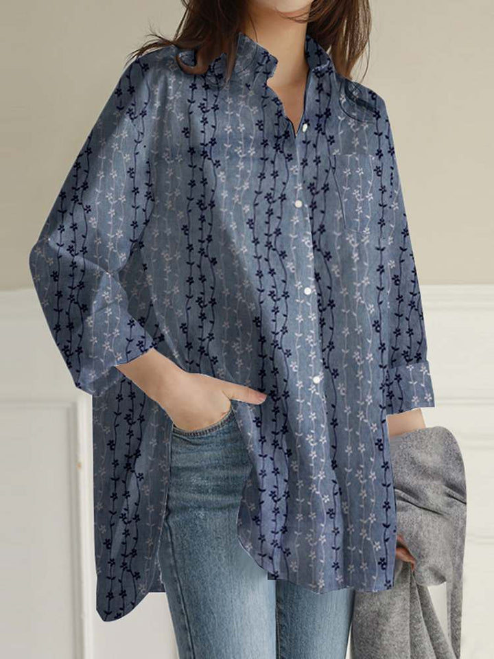חולצת ערב בגזרת אוברסייז טוניקה - Blusa