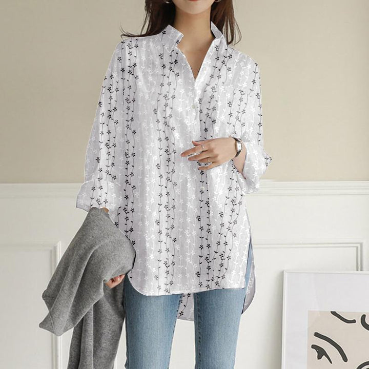 חולצת ערב בגזרת אוברסייז טוניקה - Blusa