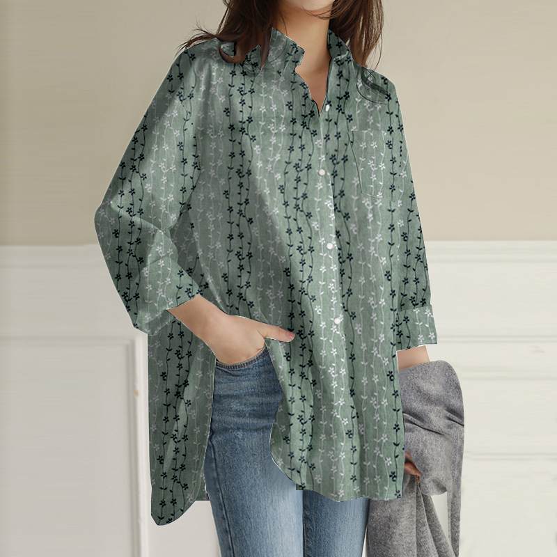 חולצת ערב בגזרת אוברסייז טוניקה - Blusa