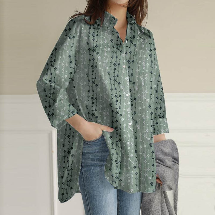 חולצת ערב בגזרת אוברסייז טוניקה - Blusa