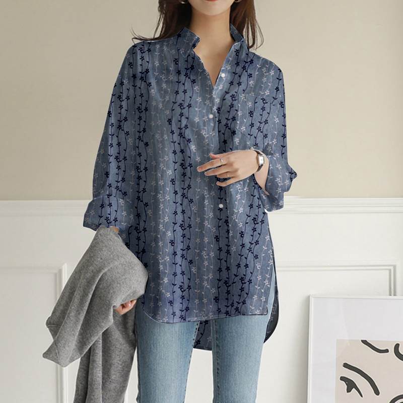 חולצת ערב בגזרת אוברסייז טוניקה - Blusa