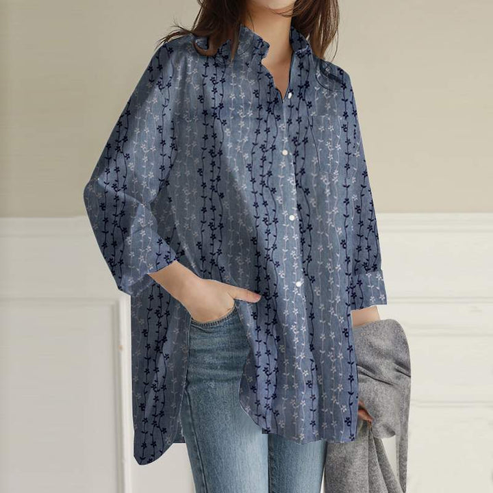חולצת ערב בגזרת אוברסייז טוניקה - Blusa