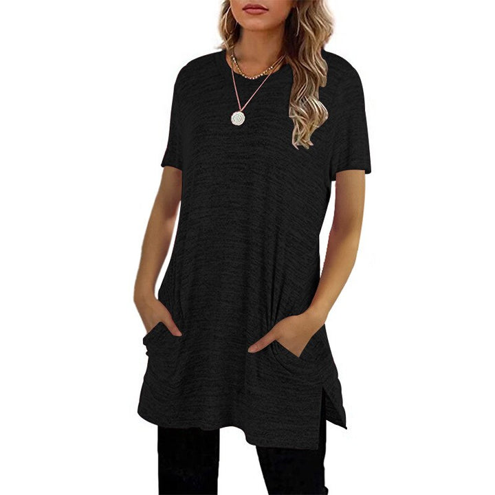 חולצת טוניקה נשפכת עם כיסים BIANKA